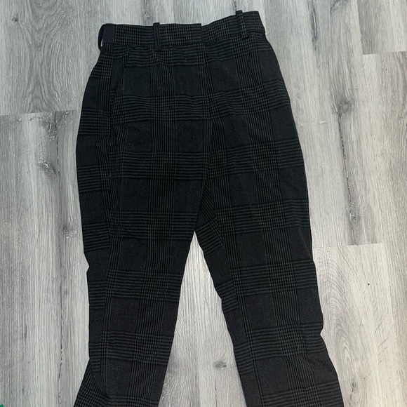 Black Checkered H&M Dress Pants - Picture 1 of 4